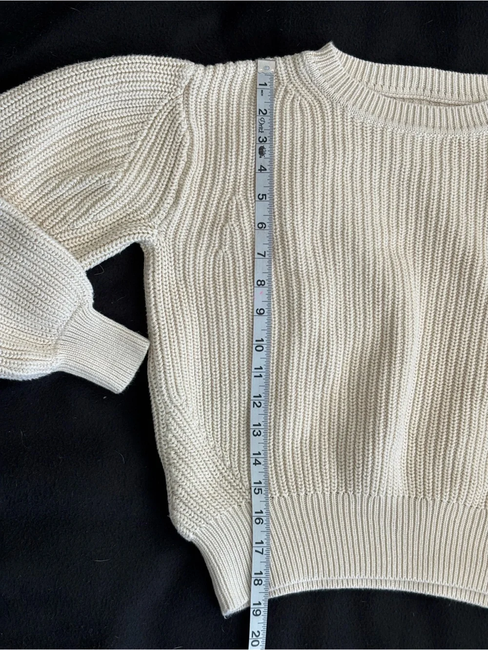 GAP cream chunky knit crewneck pullover sweater sz XS | preppy cottagecore layer